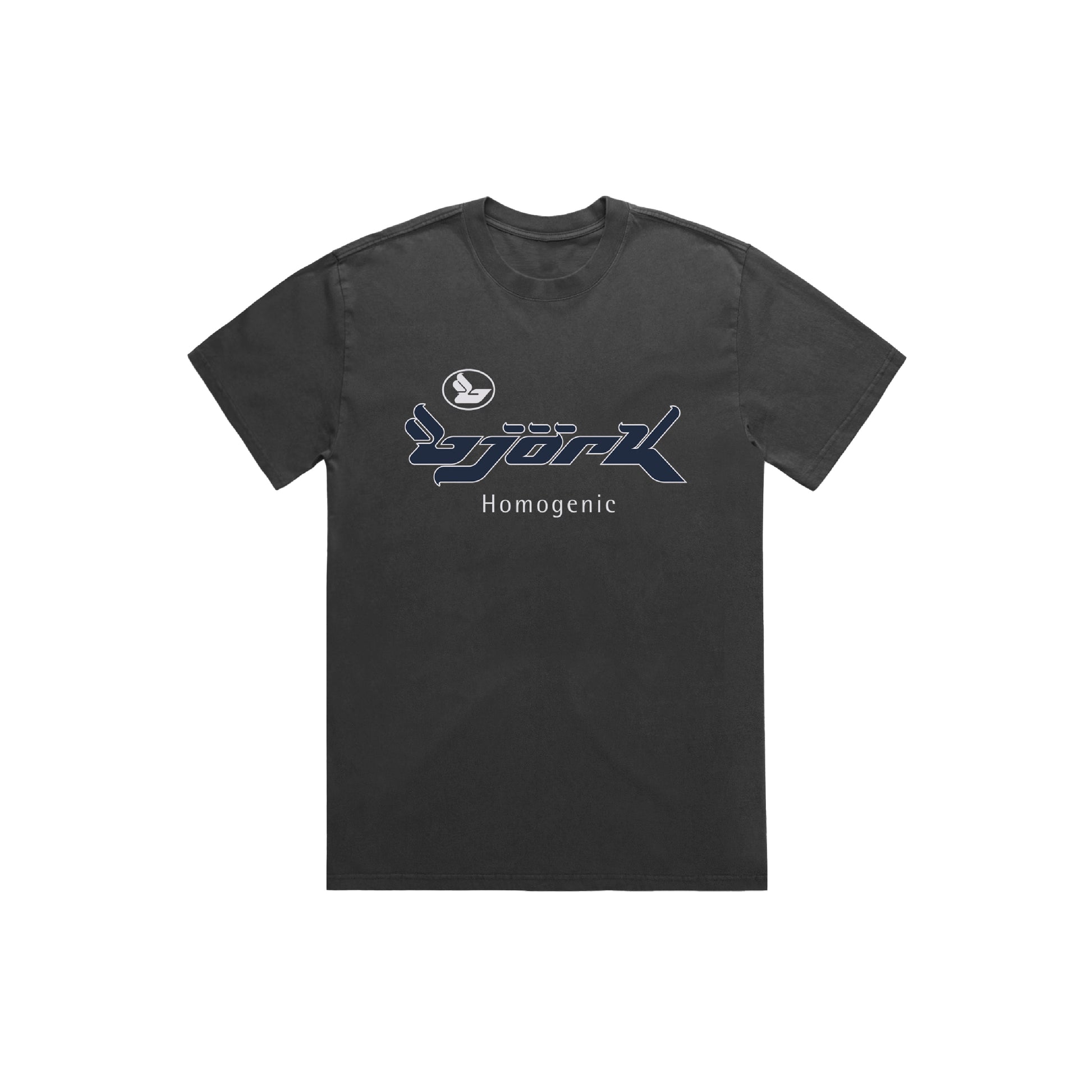 gear of the dark merch Official Homogenic T-shirt (Dark Charcoal) – Björk Official Store