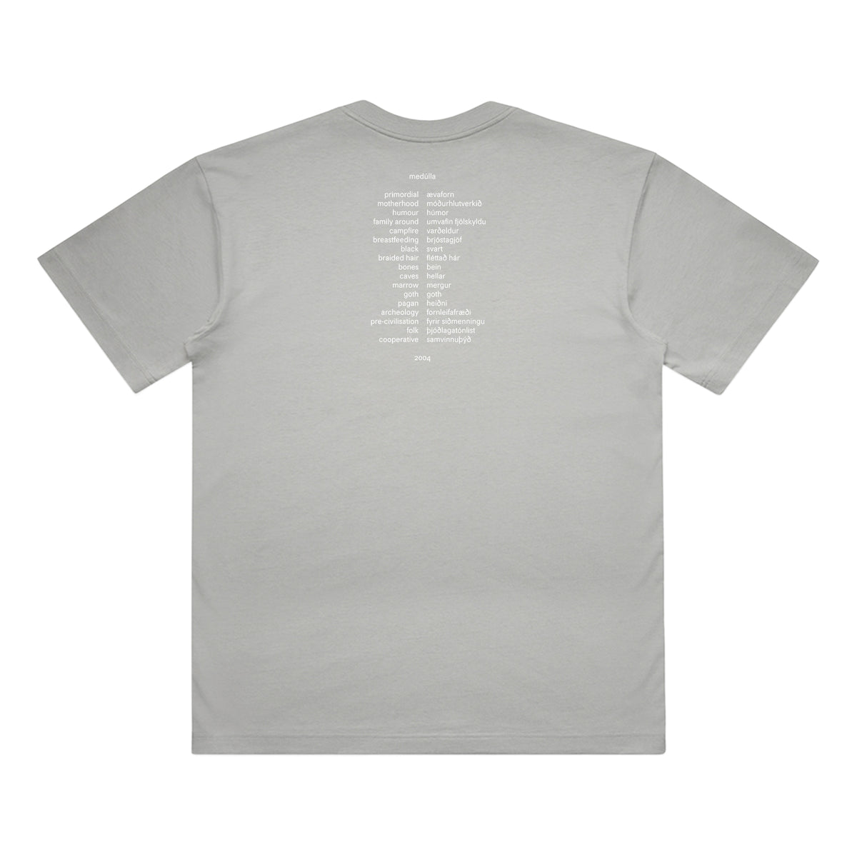 Official Medúlla Album Cover T-shirt (Grey)