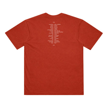 Official Volta Album Cover T-shirt (Red - Custom Dyed)
