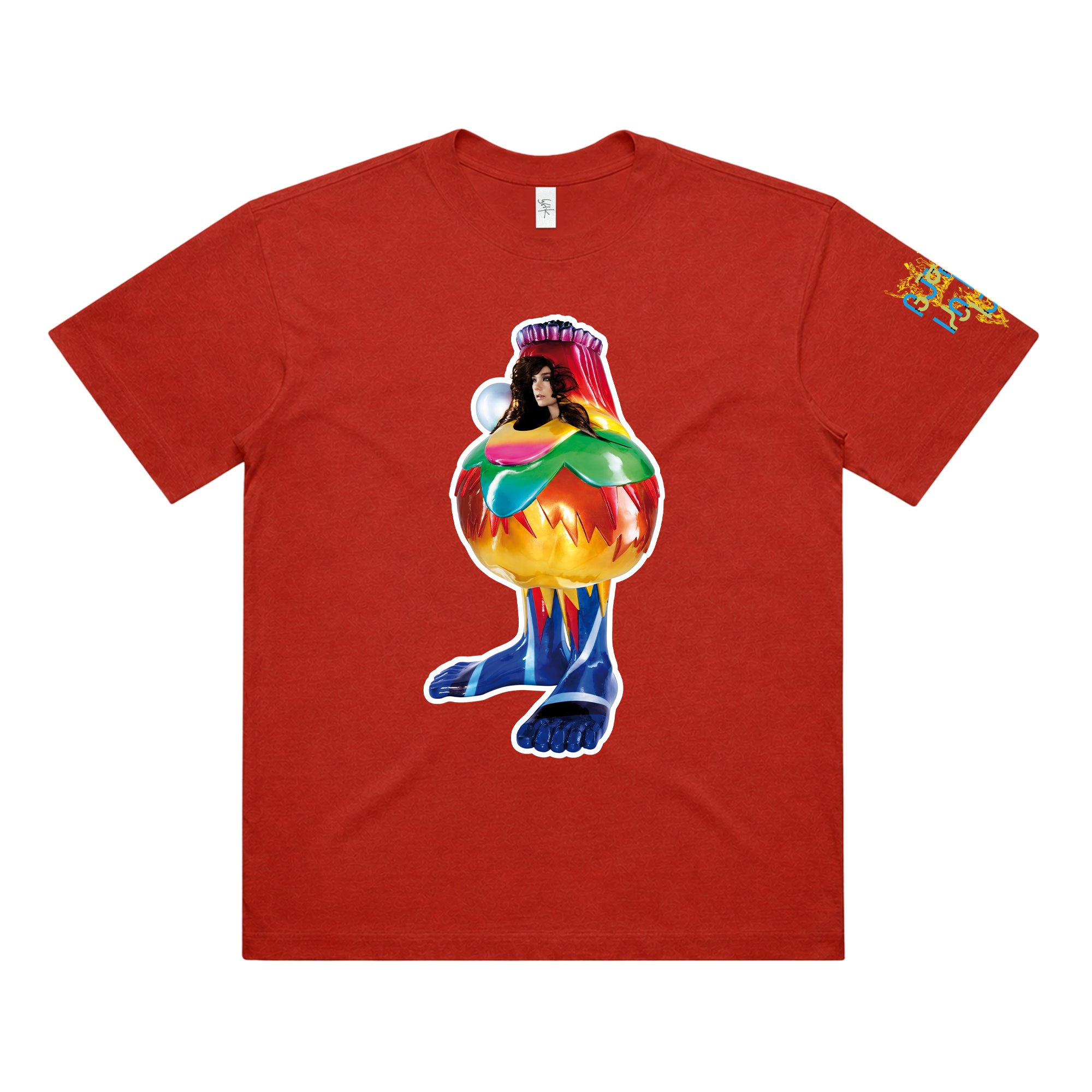 Official Post Album Cover T-shirt (Pink - Custom Dyed) – Björk