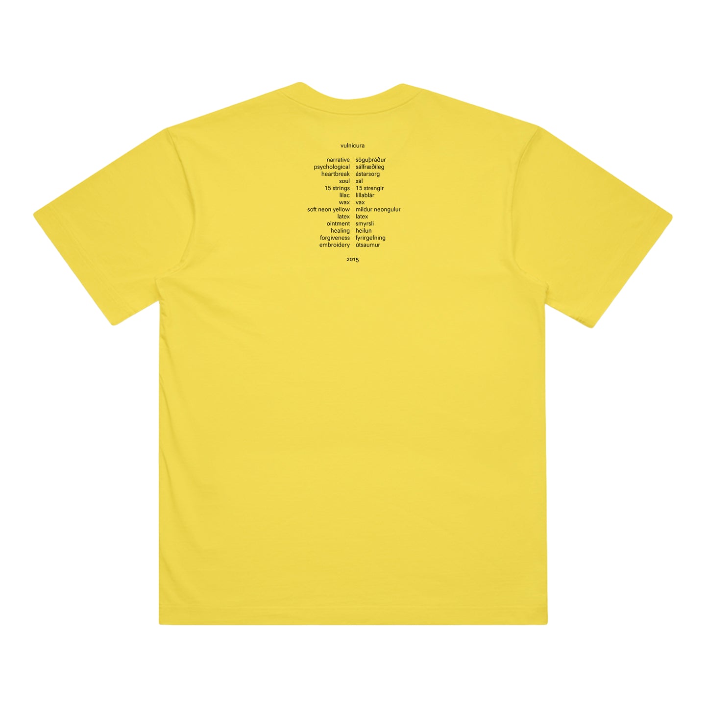 Official Vulnicura Album Cover T-shirt (Yellow - Custom Dyed)