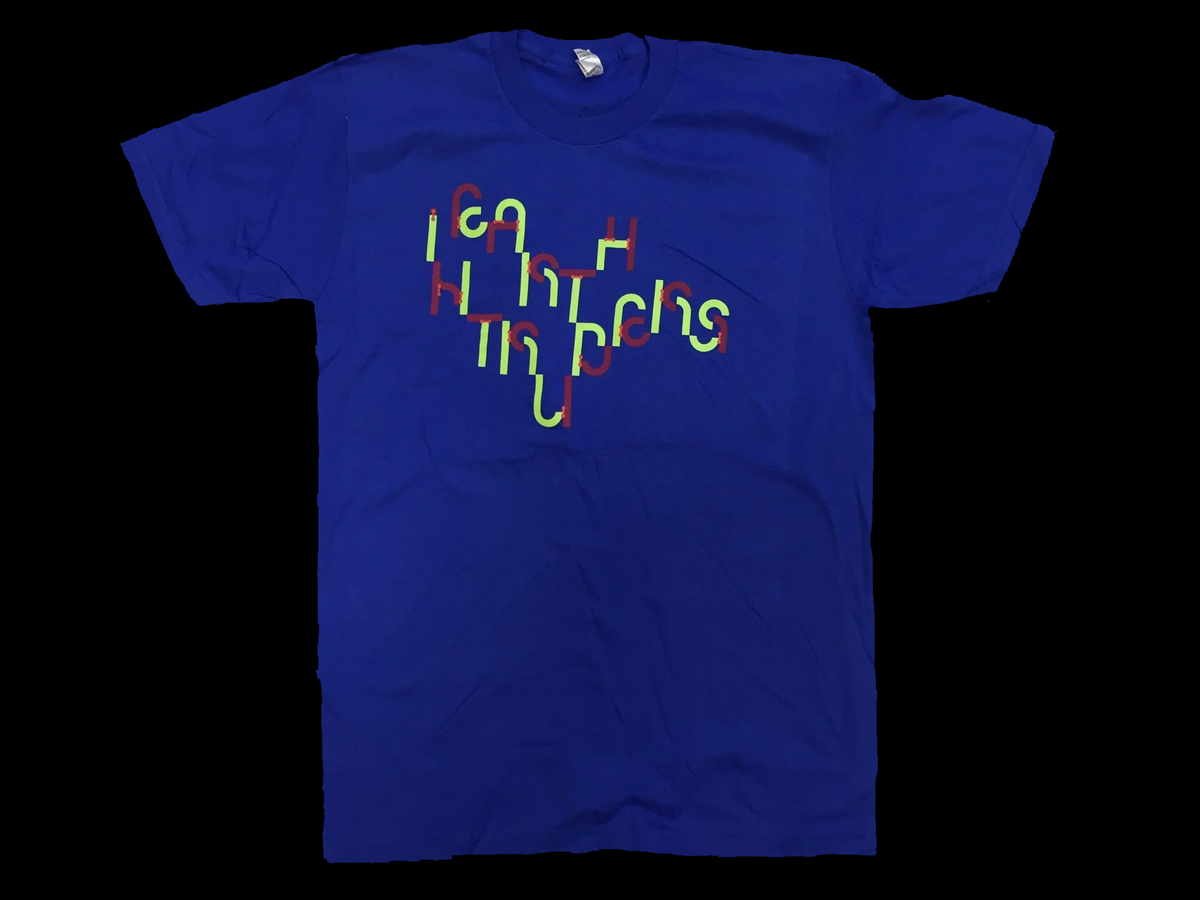 Official Björk T-Shirt - Earth Intruders - Blue
